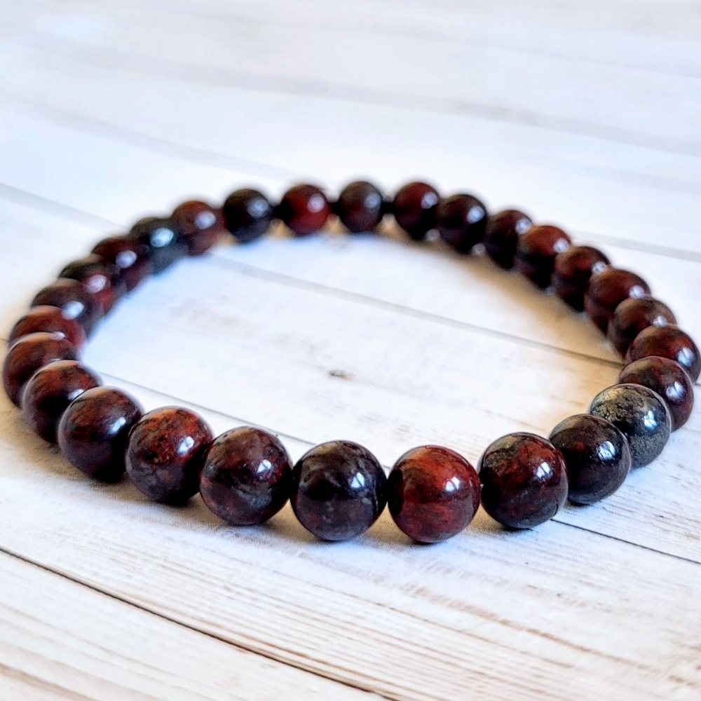Bloodstone Gemstone Bracelet
